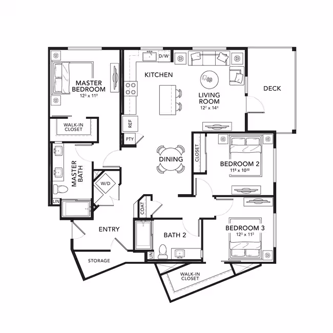 Plan C1.1 212 floor plan